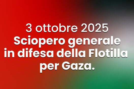 L’Ordine degli Psicologi della Regione Siciliana aderisce allo sciopero generale in difesa della Flotilla per Gaza. Rinviato l’evento formativo del 3 ottobre